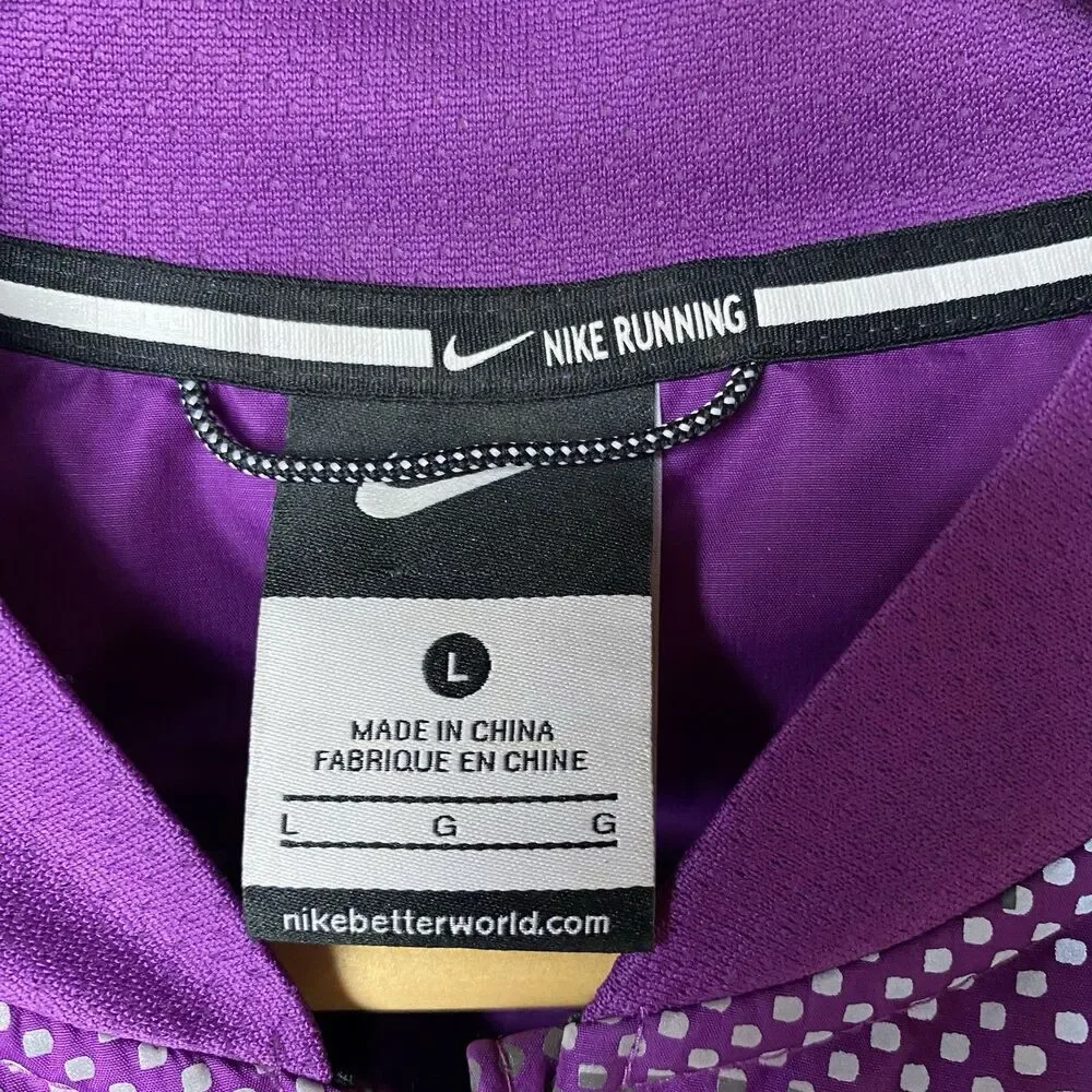 Nike Aeroloft Flash Vest Women's L Purple 800 Fill Down Running Dri-FIT 689260